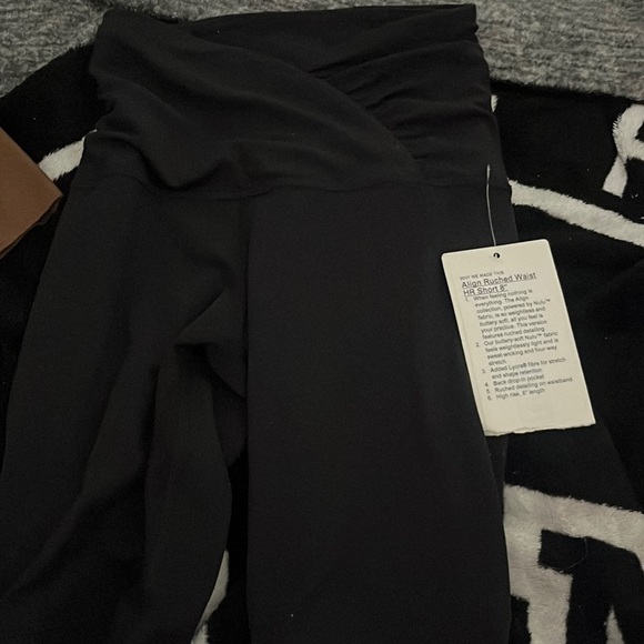 lululemon athletica Pants - Align ruched waisted ur shorts 8”